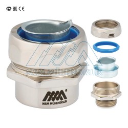 External Type Straight Thread Metal Connector / Female Type (IP 65) External Type Straight Thread Metal Connector / Female Type (IP 65)