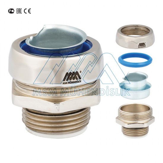 External Type Straight Thread Metal Connector / Male Type (IP 65) External Type Straight Thread Metal Connector / Male Type (IP 65)